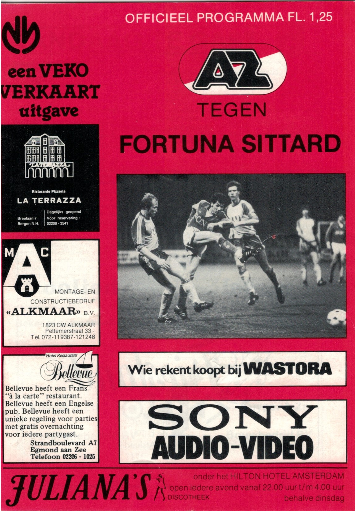 AZ Programma 17-maa-1984 Fortuna Sittard thuis